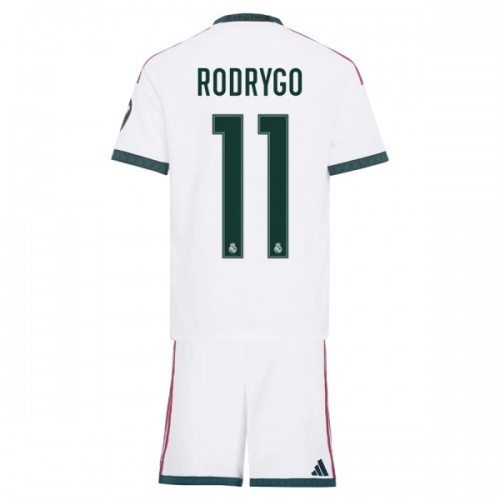 Jalkapallo Fanipaita Real Madrid Rodrygo 11 Kotipeliasusetti 2026-27 - Lapset Jalkapallo Fanipaita Real Madrid Rodrygo 11 Kotipeliasusetti 2026-27 - Lapset