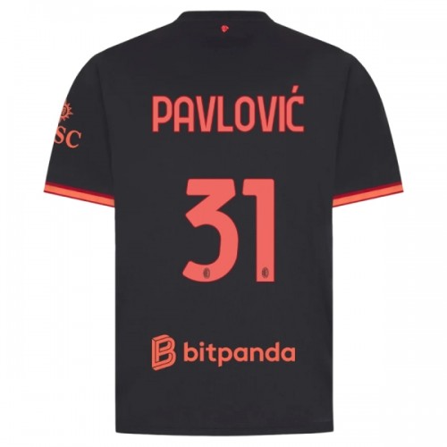 Jalkapallo Fanipaita AC Milan Pavlovic 31 Kolmaspelipaita 2026-27 Jalkapallo Fanipaita AC Milan Pavlovic 31 Kolmaspelipaita 2026-27