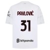 Jalkapallo Fanipaita AC Milan Pavlovic 31 Vieraspelipaita 2026-27 Jalkapallo Fanipaita AC Milan Pavlovic 31 Vieraspelipaita 2026-27