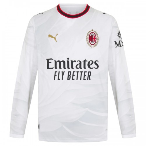 Jalkapallo Fanipaita AC Milan Vieraspelipaita 2026-27 Pitkähihainen Jalkapallo Fanipaita AC Milan Vieraspelipaita 2026-27 Pitkähihainen