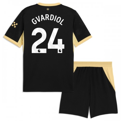 Jalkapallo Fanipaita Manchester City Gvardiol 24 Vieraspeliasusetti 2026-27 - Lapset Jalkapallo Fanipaita Manchester City Gvardiol 24 Vieraspeliasusetti 2026-27 - Lapset