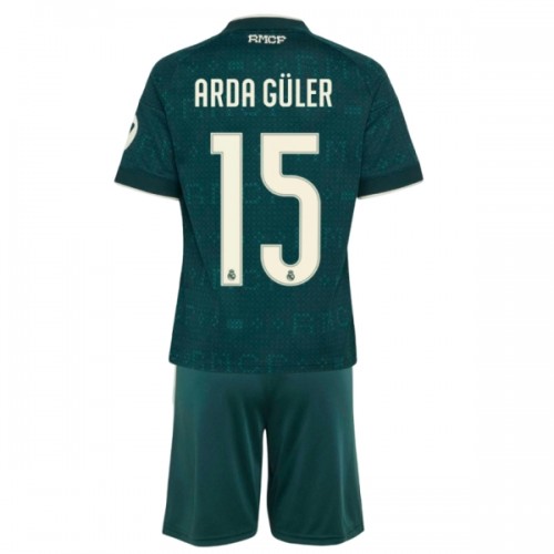 Jalkapallo Fanipaita Real Madrid Arda Guler 15 Vieraspeliasusetti 2026-27 - Lapset Jalkapallo Fanipaita Real Madrid Arda Guler 15 Vieraspeliasusetti 2026-27 - Lapset