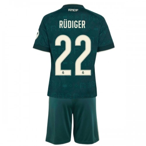 Jalkapallo Fanipaita Real Madrid Rudiger 22 Vieraspeliasusetti 2026-27 - Lapset Jalkapallo Fanipaita Real Madrid Rudiger 22 Vieraspeliasusetti 2026-27 - Lapset