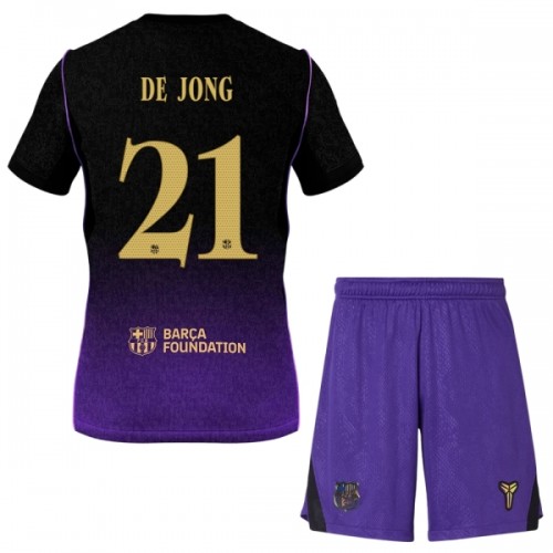 Jalkapallo Fanipaita FC Barcelona Frenkie de Jong 21 Vieraspeliasusetti 2026-27 - Lapset Jalkapallo Fanipaita FC Barcelona Frenkie de Jong 21 Vieraspeliasusetti 2026-27 - Lapset