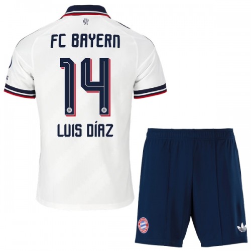 Jalkapallo Fanipaita FC Bayern München Luis Diaz 14 Vieraspeliasusetti 2026-27 - Lapset Jalkapallo Fanipaita FC Bayern München Luis Diaz 14 Vieraspeliasusetti 2026-27 - Lapset