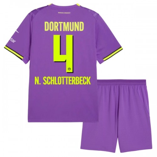 Jalkapallo Fanipaita Borussia Dortmund N. Schlotterbeck 4 Kolmaspeliasusetti 2026-27 - Lapset Jalkapallo Fanipaita Borussia Dortmund N. Schlotterbeck 4 Kolmaspeliasusetti 2026-27 - Lapset