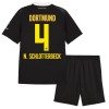 Jalkapallo Fanipaita Borussia Dortmund N. Schlotterbeck 4 Vieraspeliasusetti 2026-27 - Lapset Jalkapallo Fanipaita Borussia Dortmund N. Schlotterbeck 4 Vieraspeliasusetti 2026-27 - Lapset