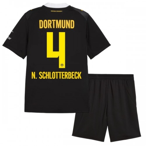 Jalkapallo Fanipaita Borussia Dortmund N. Schlotterbeck 4 Vieraspeliasusetti 2026-27 - Lapset Jalkapallo Fanipaita Borussia Dortmund N. Schlotterbeck 4 Vieraspeliasusetti 2026-27 - Lapset
