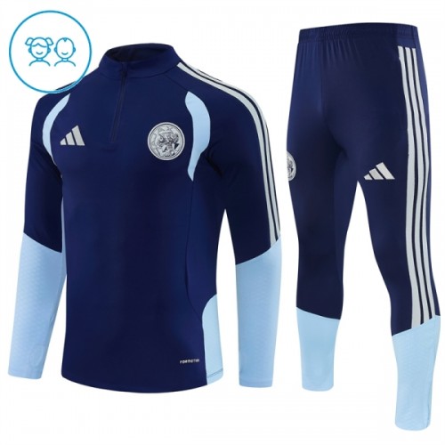 Ajax Harjoittelupusero puvut 2026-27 1/4-Zip Sininen - Lapset Ajax Harjoittelupusero puvut 2026-27 1/4-Zip Sininen - Lapset