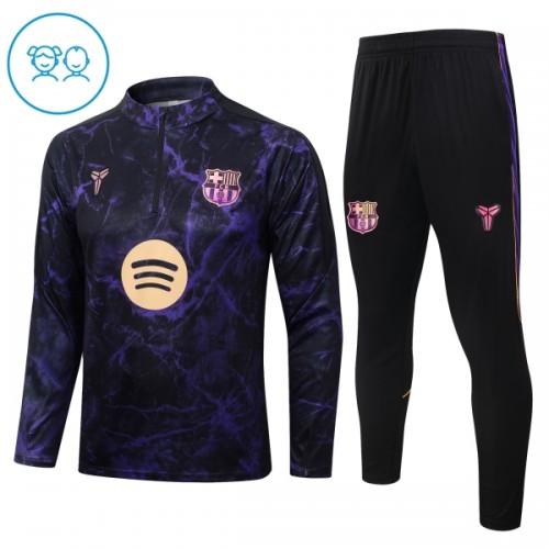 Barcelona Harjoittelupusero puvut 2026-27 1/4-Zip Musta - Lapset Barcelona Harjoittelupusero puvut 2026-27 1/4-Zip Musta - Lapset