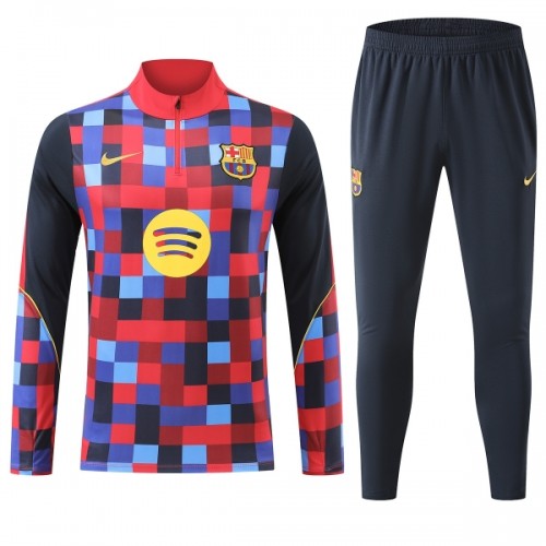 Barcelona Harjoittelupusero puvut 2026-27 1/4-Zip Punainen Barcelona Harjoittelupusero puvut 2026-27 1/4-Zip Punainen