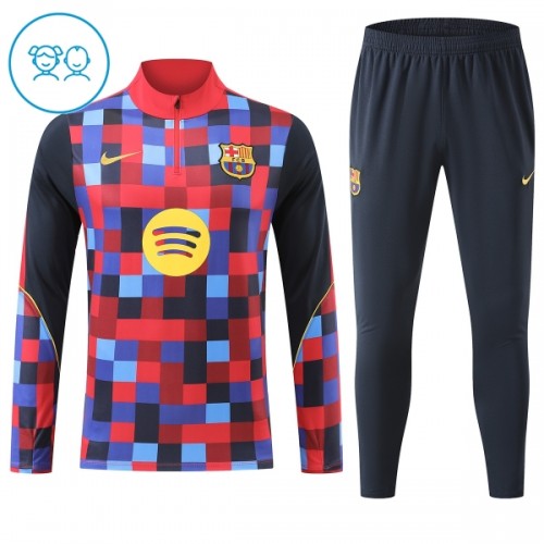 Barcelona Harjoittelupusero puvut 2026-27 1/4-Zip Punainen - Lapset Barcelona Harjoittelupusero puvut 2026-27 1/4-Zip Punainen - Lapset