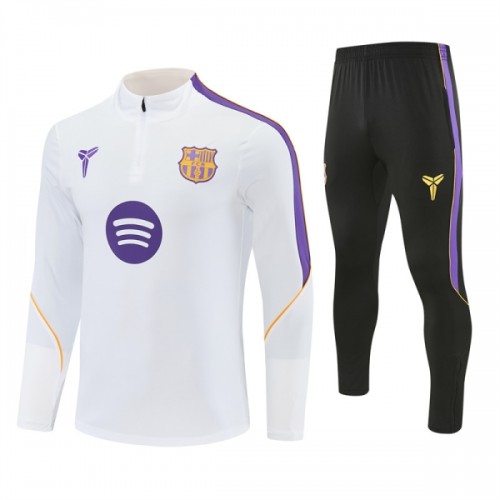 Barcelona Harjoittelupusero puvut 2026-27 1/4-Zip Valkoinen Barcelona Harjoittelupusero puvut 2026-27 1/4-Zip Valkoinen