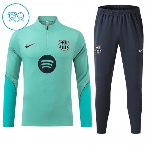 Barcelona Harjoittelupusero puvut 2026-27 1/4-Zip Vihreä - Lapset Barcelona Harjoittelupusero puvut 2026-27 1/4-Zip Vihreä - Lapset