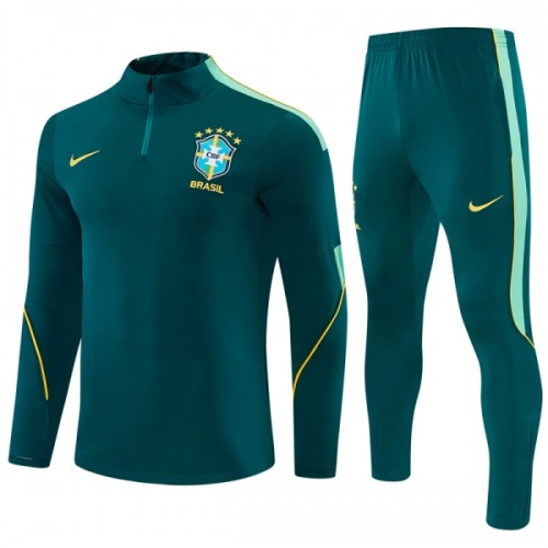 Brasilia Harjoittelupusero puvut 2026-27 1/4-Zip Vihreä Brasilia Harjoittelupusero puvut 2026-27 1/4-Zip Vihreä