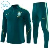 Brasilia Harjoittelupusero puvut 2026-27 1/4-Zip Vihreä - Lapset Brasilia Harjoittelupusero puvut 2026-27 1/4-Zip Vihreä - Lapset