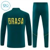 Brasilia Harjoittelupusero puvut 2026-27 1/4-Zip Vihreä - Lapset
