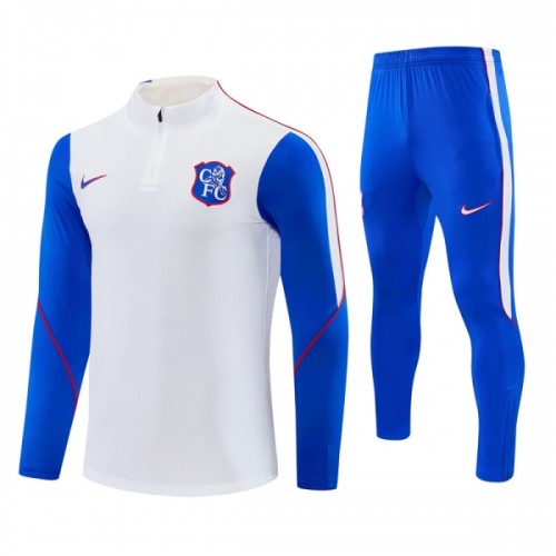 Chelsea Harjoittelupusero puvut 2026-27 1/4-Zip Valkoinen Chelsea Harjoittelupusero puvut 2026-27 1/4-Zip Valkoinen