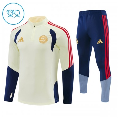 FC Bayern München Harjoittelupusero puvut 2026-27 1/4-Zip Valkoinen - Lapset FC Bayern München Harjoittelupusero puvut 2026-27 1/4-Zip Valkoinen - Lapset