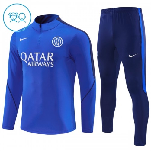Inter Milan Harjoittelupusero puvut 2026-27 1/4-Zip Sininen - Lapset Inter Milan Harjoittelupusero puvut 2026-27 1/4-Zip Sininen - Lapset