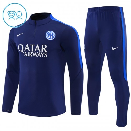 Inter Milan Harjoittelupusero puvut 2026-27 1/4-Zip Sininen - Lapset Inter Milan Harjoittelupusero puvut 2026-27 1/4-Zip Sininen - Lapset