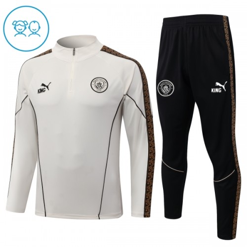 Manchester City Harjoittelupusero puvut 2026-27 1/4-Zip Harmaa - Lapset Manchester City Harjoittelupusero puvut 2026-27 1/4-Zip Harmaa - Lapset