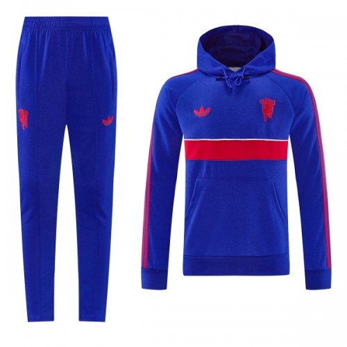 Manchester United Hoodie Harjoittelupusero puvut 2026-27 Sininen Manchester United Hoodie Harjoittelupusero puvut 2026-27 Sininen