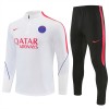 Paris Saint-Germain Harjoittelupusero puvut 2026-27 1/4-Zip Valkoinen Paris Saint-Germain Harjoittelupusero puvut 2026-27 1/4-Zip Valkoinen
