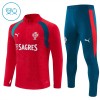 Portugali Harjoittelupusero puvut 2026-27 1/4-Zip Punainen - Lapset Portugali Harjoittelupusero puvut 2026-27 1/4-Zip Punainen - Lapset