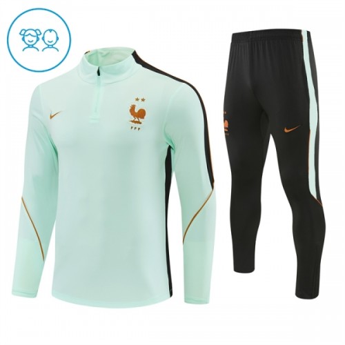 Ranska Harjoittelupusero puvut 2026-27 1/4-Zip Valkoinen - Lapset Ranska Harjoittelupusero puvut 2026-27 1/4-Zip Valkoinen - Lapset