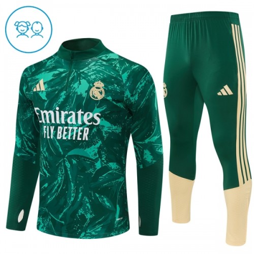 Real Madrid Harjoittelupusero puvut 2026-27 1/4-Zip Vihreä - Lapset Real Madrid Harjoittelupusero puvut 2026-27 1/4-Zip Vihreä - Lapset