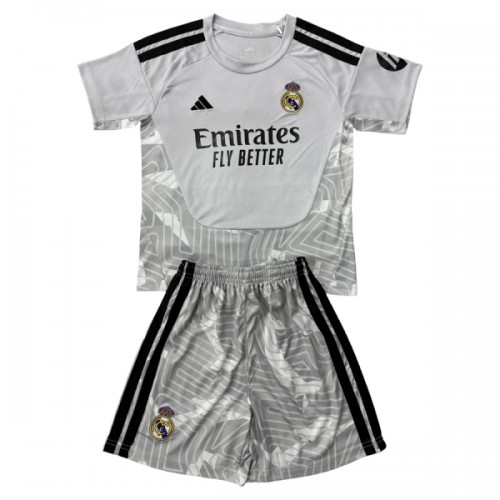 Jalkapallo Fanipaita Maalivahti Real Madrid 2026-27 Harmaa - Lapset Jalkapallo Fanipaita Maalivahti Real Madrid 2026-27 Harmaa - Lapset