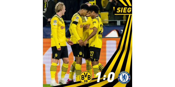 Borussia Dortmund voitti Chelsean 1-0 Borussia Dortmund voitti Chelsean 1-0