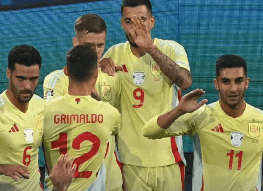 Espanjan joukkueen voimaa ja päättäväisyyttä